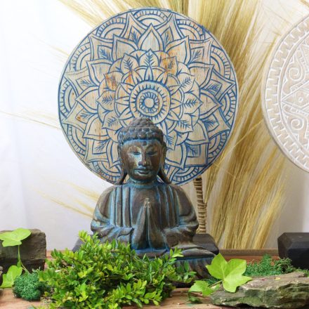 Buddha Feng Shui Együttes - Virág Mandala - kék 