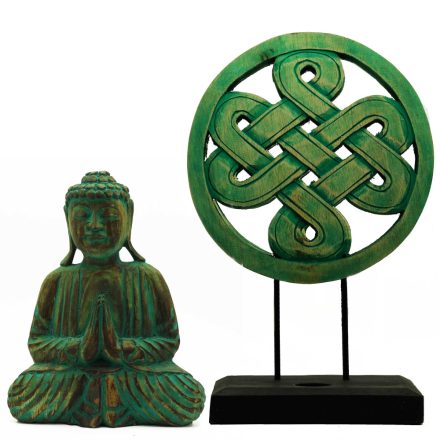 Buddha Feng Shui Együttes - Mandala - zöld