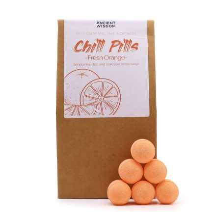 Narancs - Chill Pills Pezsgő Fürdőtabletta csomag 350g