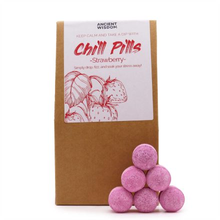 Eper - Chill Pills Pezsgő Fürdőtabletta csomag 350g