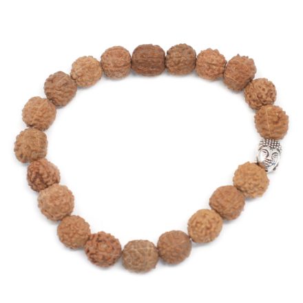 Rudraksha Mala Karkötő - Natúr